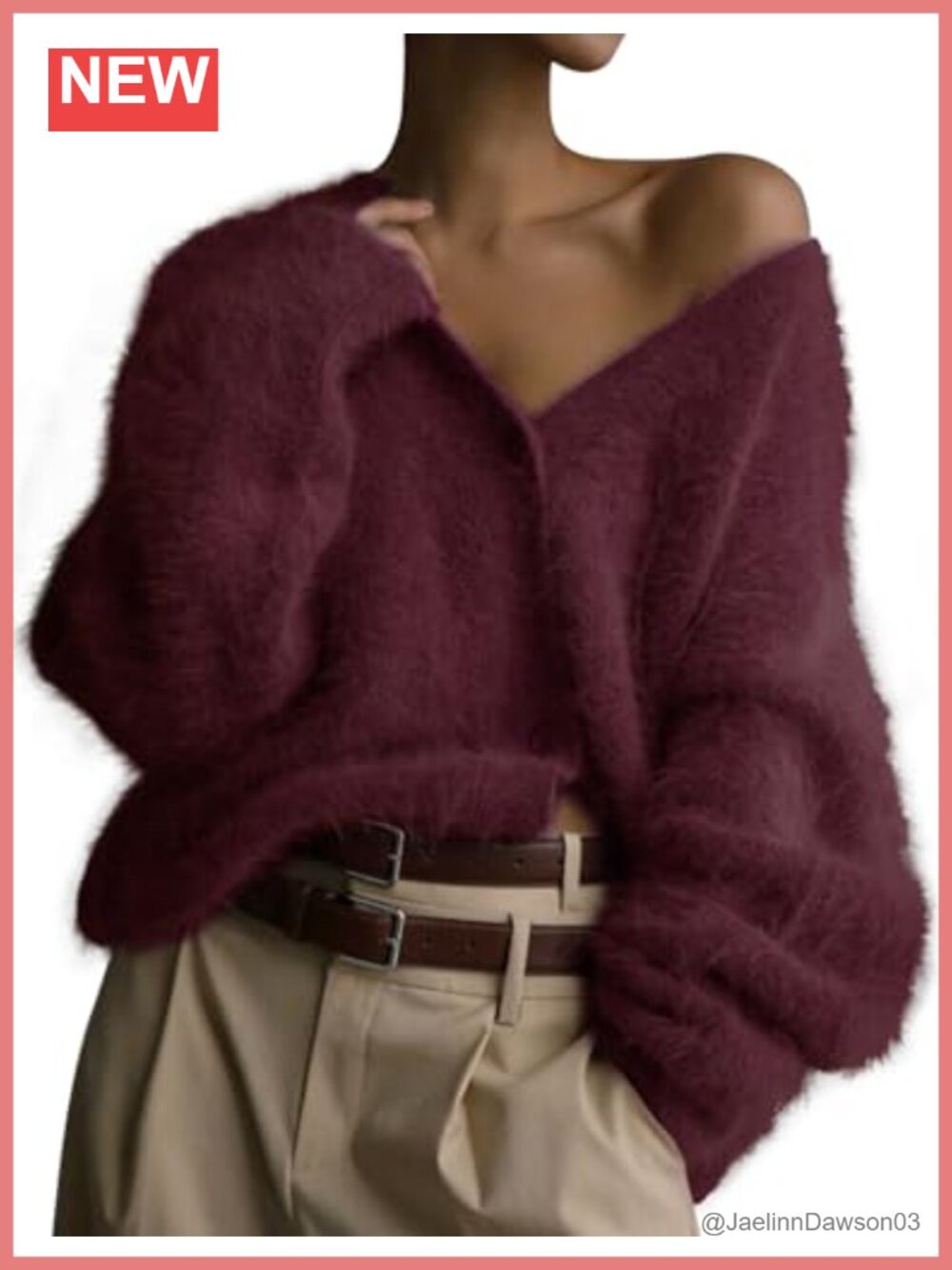 Fuzzy Plush Knit Cardigan Sweater V Neck Button Down Cozy Soft Coat